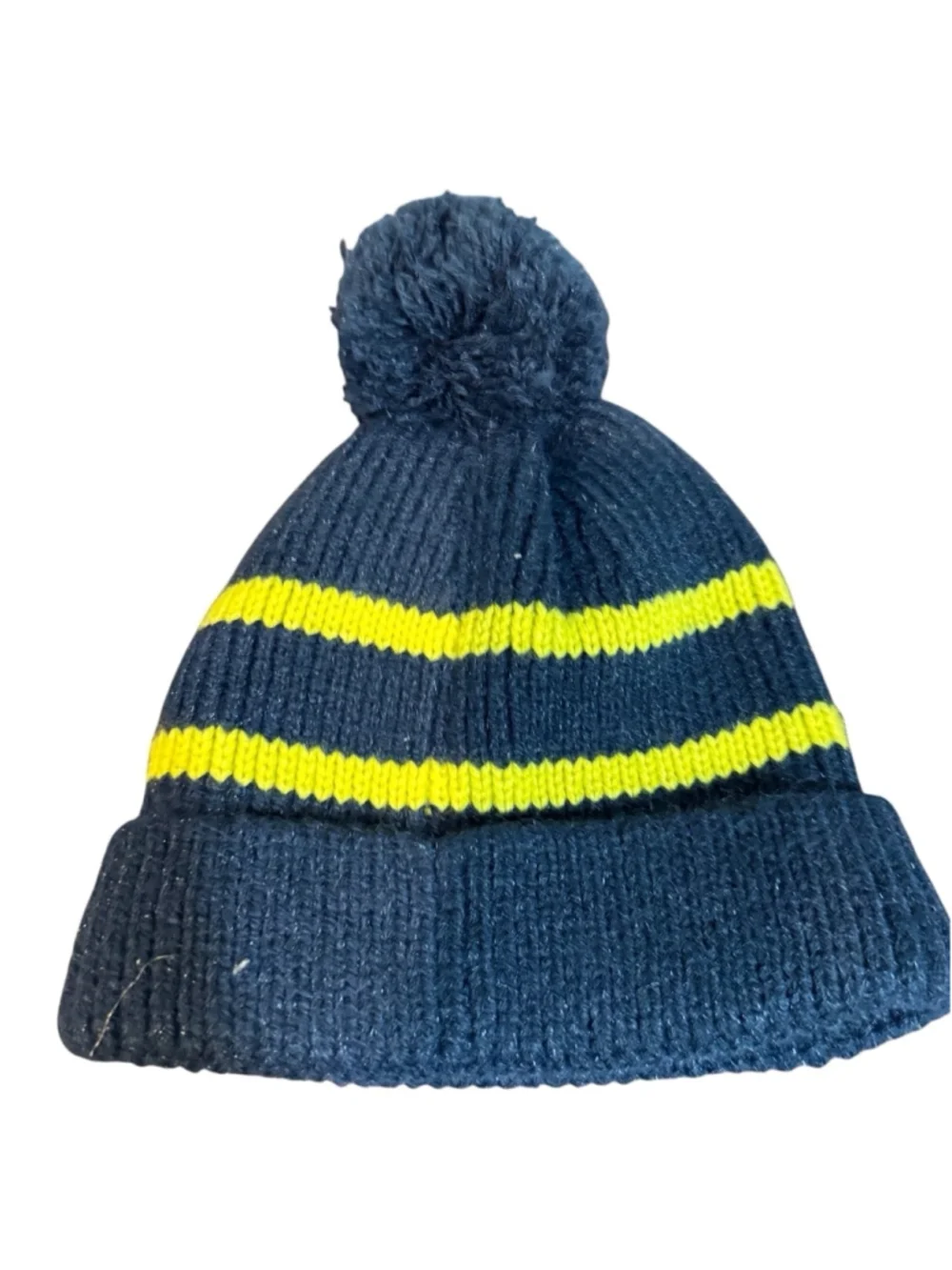 Youth Columbia Beanie Hat Dark Blue Yellow